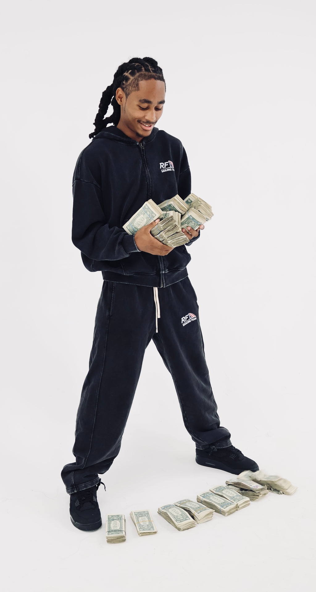 Richie Fumee Sailing Team Black Hoodie & Pants Set